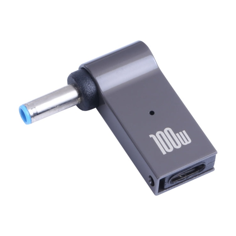 100W USB-C / Type-C Female to DC 4.5×3.0mm Male Computer Charging Adapter for HP