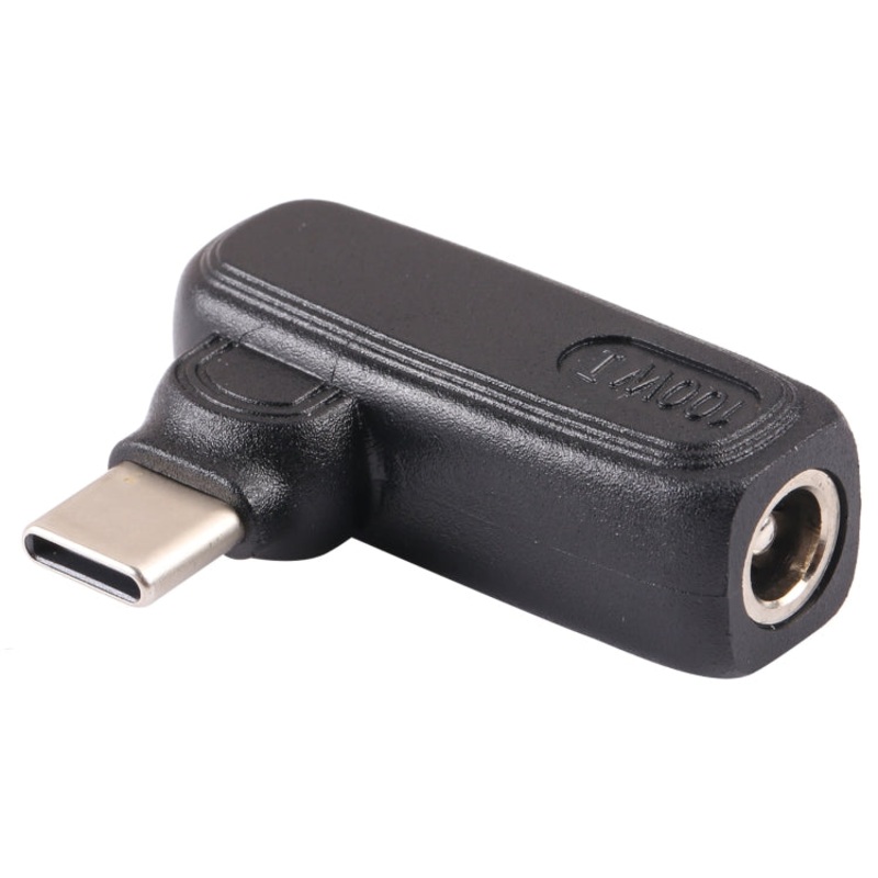 100W 5.0×1.0mm Female to USB-C/Type-C Male Plug Laptop Adapter Connector
