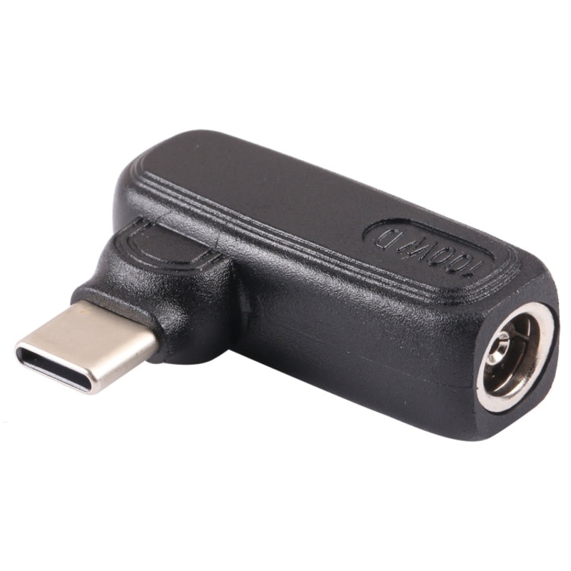 100W 5.5×1.7mm Female to USB-C/Type-C Male Plug Laptop Adapter Connector