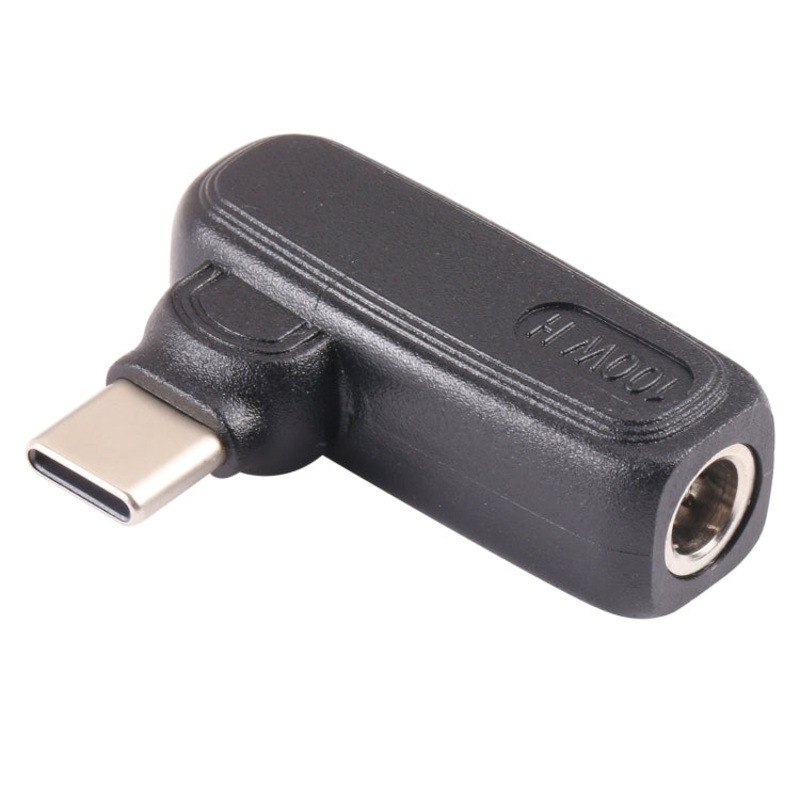 100W 5.5×2.1mm Female to USB-C/Type-C Male Plug Laptop Adapter Connector