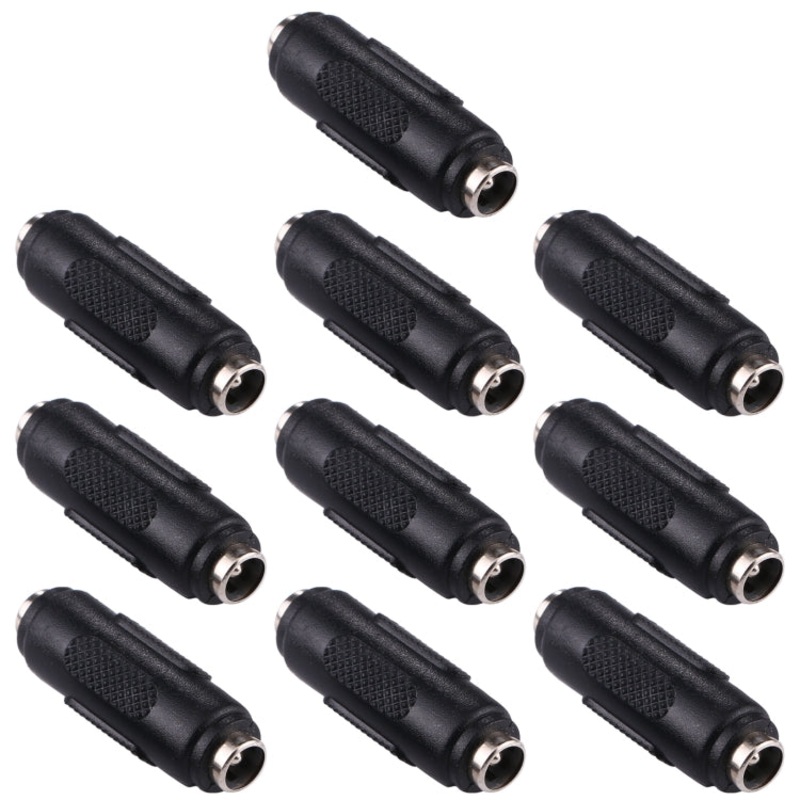 10 PCS 5.5×2.1mm Female to Female Adapter Connector