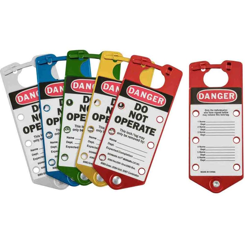 065975 – Brady Labelled Group Lockout Hasps 76.00mm x 180.00mm