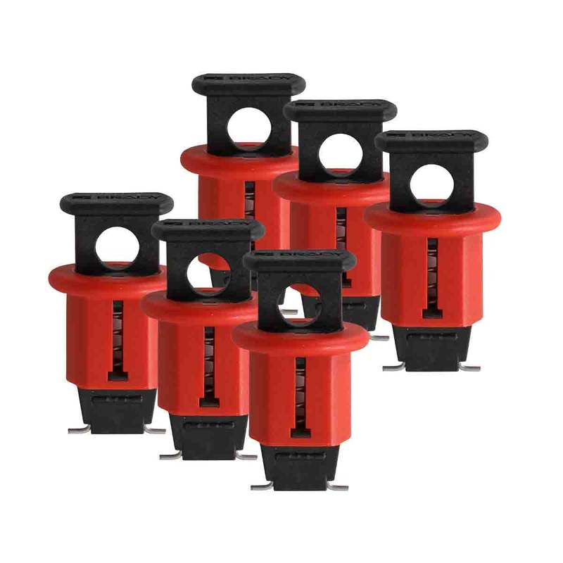 090845 – Brady Miniature Circuit Breaker Lockouts Pin-Out Standard 6 Pack