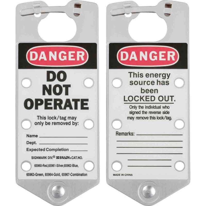 065961 – Brady Labelled Group Lockout Hasps 76.00mm x 180.00mm
