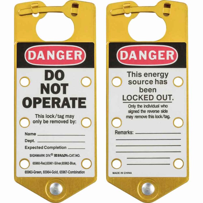 065964 – Brady Labelled Group Lockout Hasps 76.00mm x 180.00mm