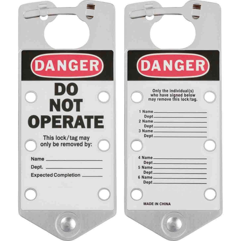 065971 – Brady Labelled Group Lockout Hasps 76.00mm x 180.00mm