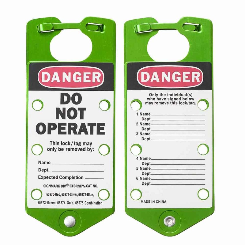 065973 – Brady Labelled Group Lockout Hasps 76.00mm x 180.00mm