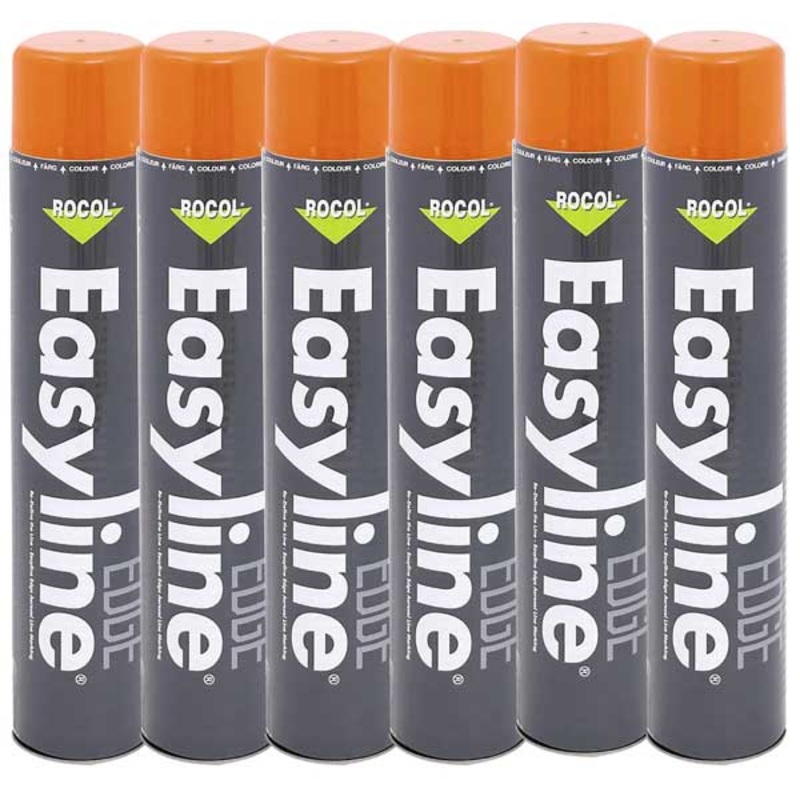 225007 – Easyline Paint Permanent Orange 750ml Pack of 6