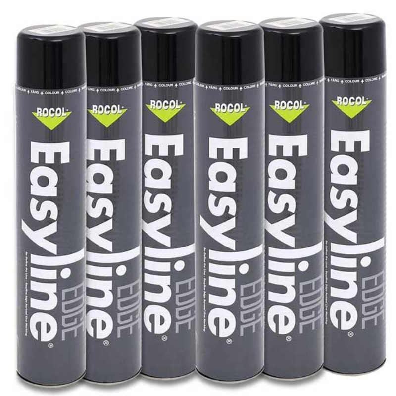 225008 – Easyline Paint and Applicator Permanent Black 750ml Pack of 6