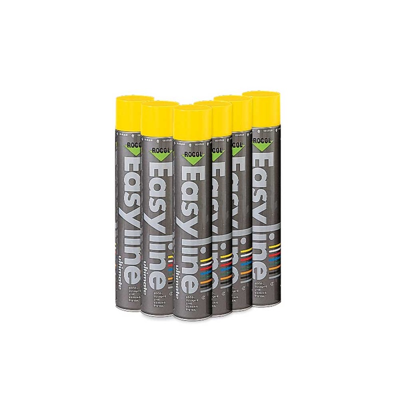 255353 – Easyline Paint Permanent Yellow 750ml Pack of 6