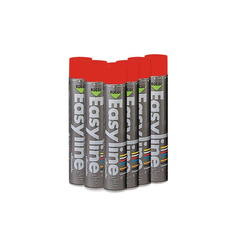 255355 – Easyline Paint Permanent Red 750ml Pack of 6