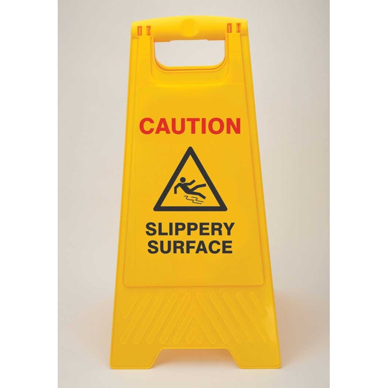 256700 – Heavy Duty Floor Stand – Caution Slippery Surface