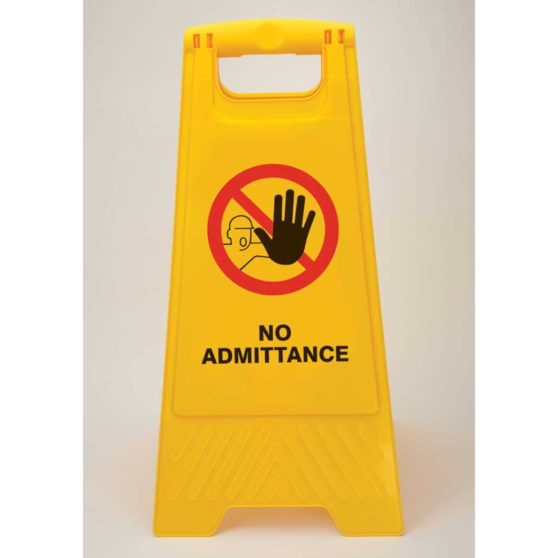256708 – No Admittance Heavy Duty Floor Stand