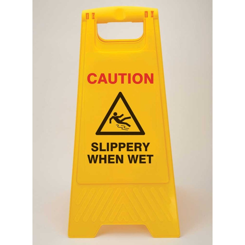 256709 – Heavy Duty Floor Stand Caution Slippery When Wet