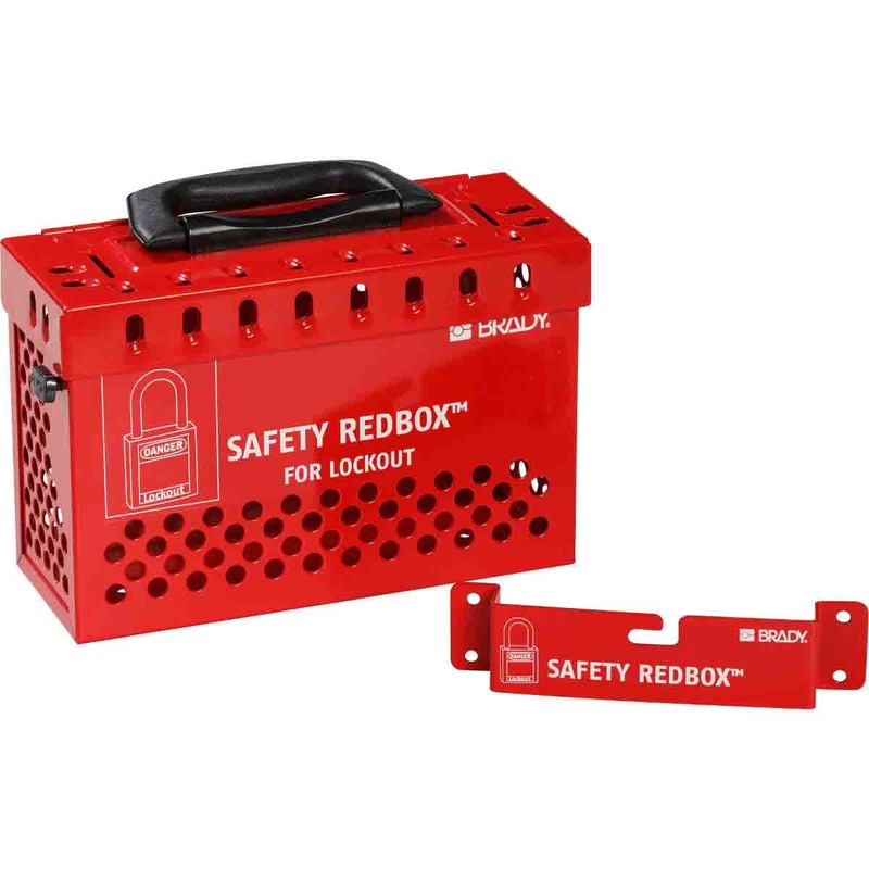 145579 – Brady Safety Redbox Group Lockout Box – Red 236.00mm x 155.00mm