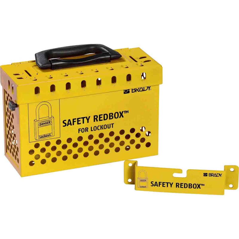 145580 – Brady Safety Redbox Group Lockout Box – Yellow 236.00mm x 155.00mm