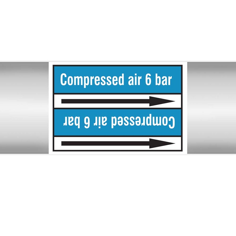 N022914 – Brady Pipe Marker On Roll Compressed Air 6 Bar 100.00mm x 33m