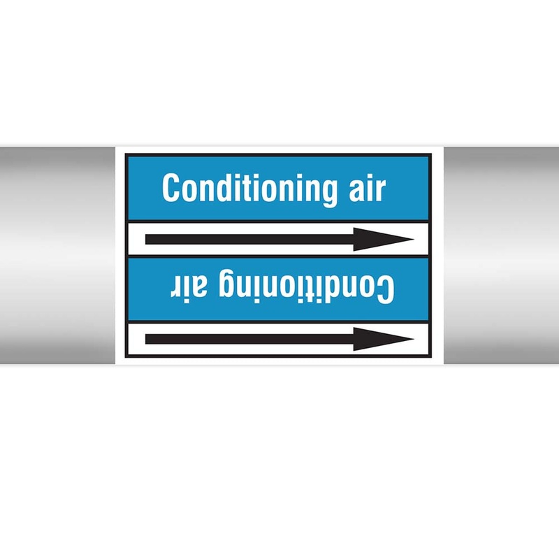 N022915 – Brady Pipe Marker On Roll Conditioning Air 100.00mm x 33m