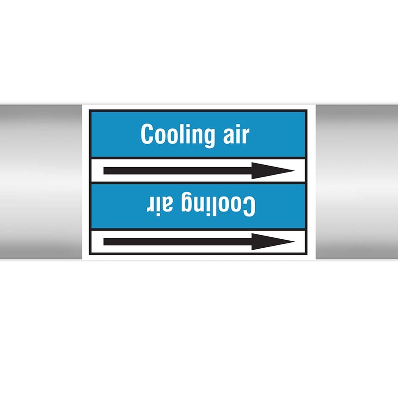 N022916 – Brady Pipe Marker On Roll Cooling Air 100.00mm x 33m