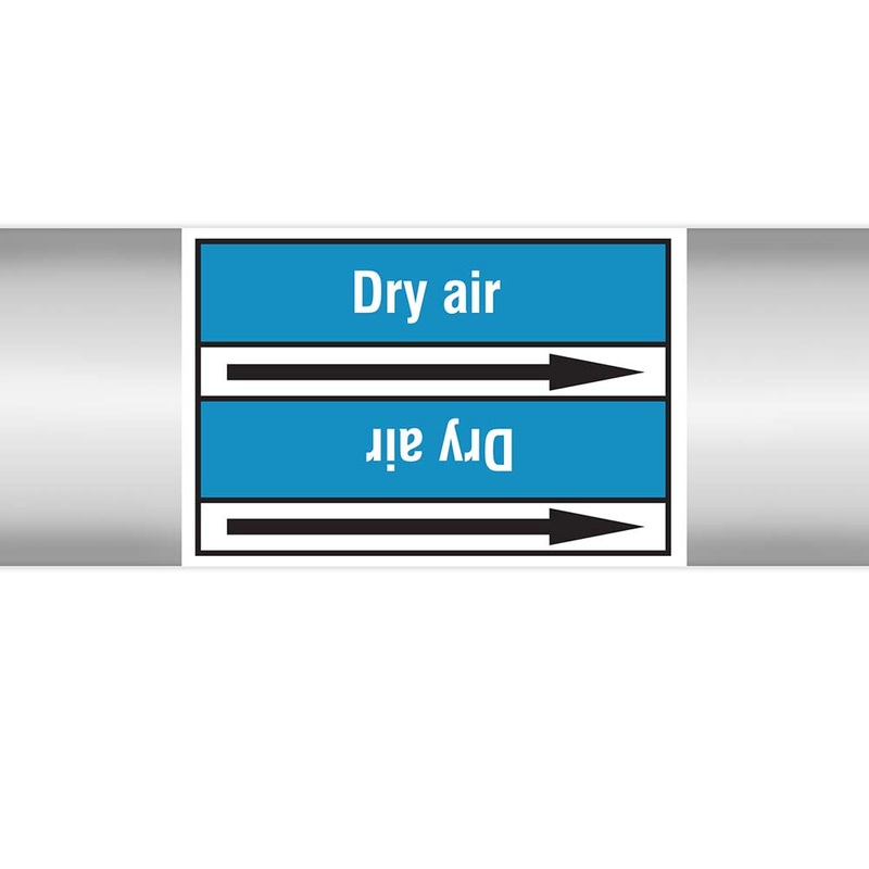 N022917 – Brady Pipe Marker On Roll Dry Air 100.00mm x 33m