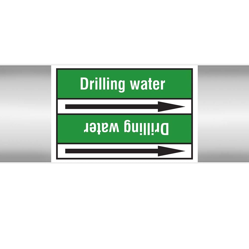 N022967 – Brady Pipe Marker On Roll Drilling Water 100mm x 33 m
