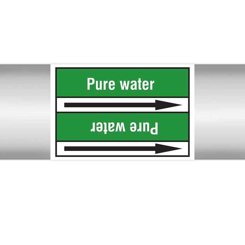 N022989 – Brady Pipe Marker On Roll Pure Water 100mm x 33 m