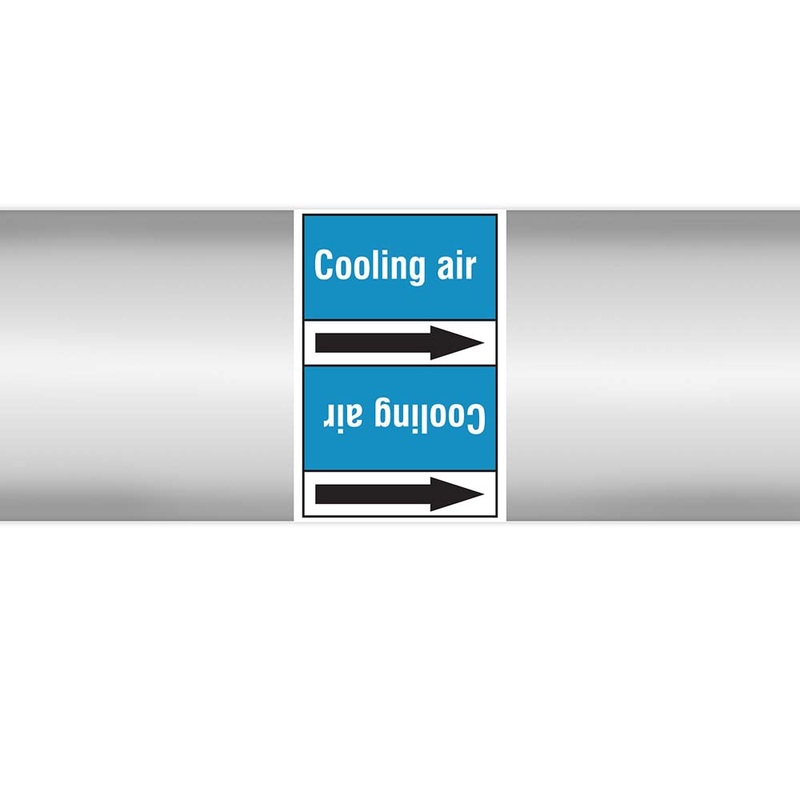 N023016 – Brady Pipe Marker On Roll Cooling Air 100.00mm x 33m