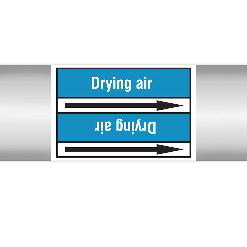 N023018 – Brady Pipe Marker On Roll Drying Air 100.00mm x 33m