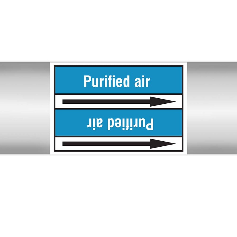 N023023 – Brady Pipe Marker On Roll Purified Air 100.00mm x 33m