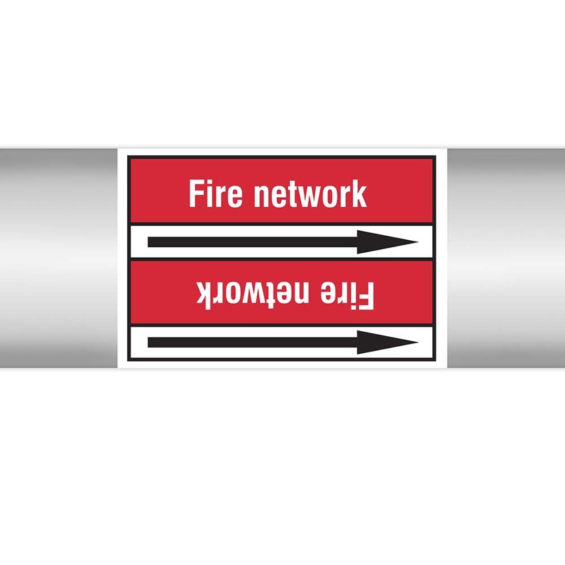 N023027 – Brady Pipe Marker On Roll Fire Network 100.00mm x 33m