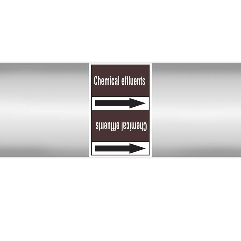 N023030 – Brady Pipe Marker On Roll Chemical Effluents 100mm x 33 m
