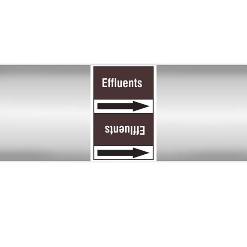 N023031 – Brady Pipe Marker On Roll Effluents 100mm x 33 m