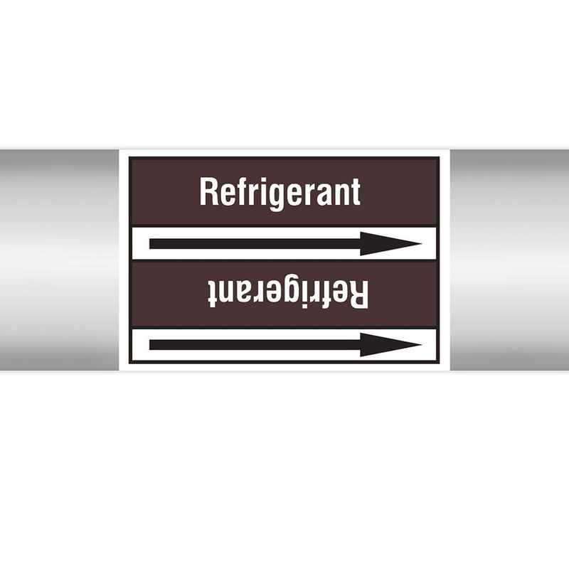 N023039 – Brady Pipe Marker On Roll Refrigerant 100mm x 33 m