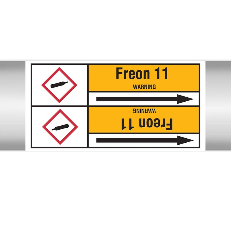N023044 – Brady Pipe Marker On Roll Freon 22 127.00mm x 33m