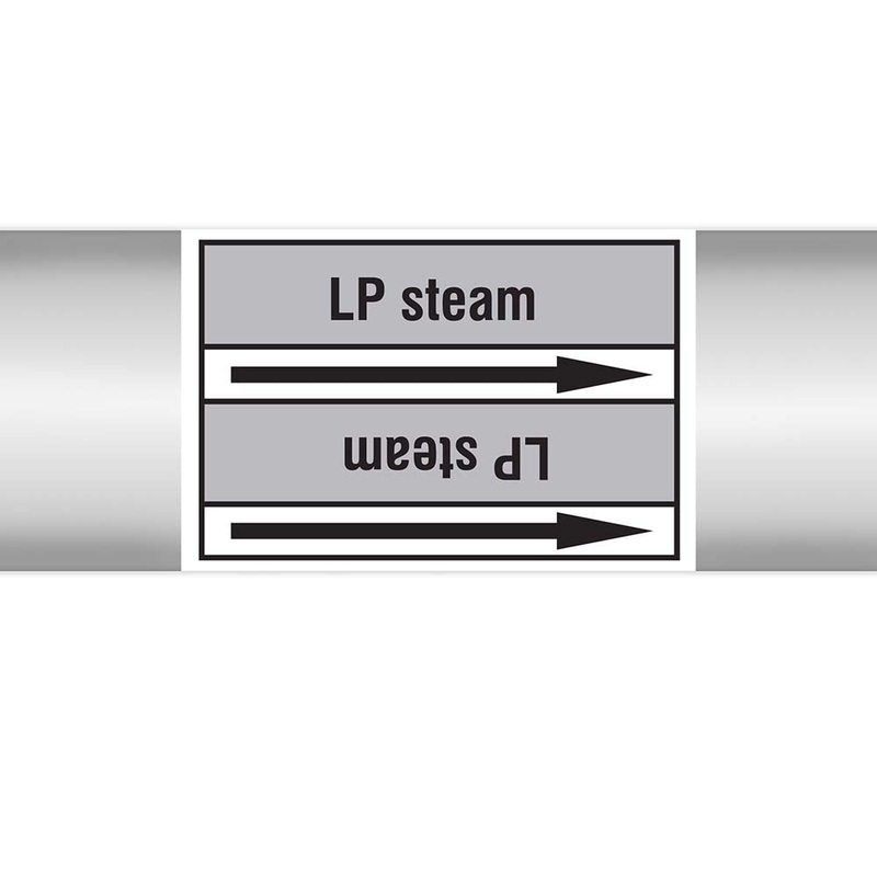 N023052 – Brady Pipe Marker On Roll – Steam Lp Steam 100.00mm x 33m