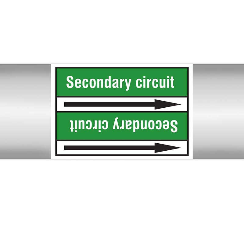 N023097 – Brady Pipe Marker On Roll Secondary Circuit 100mm x 33 m