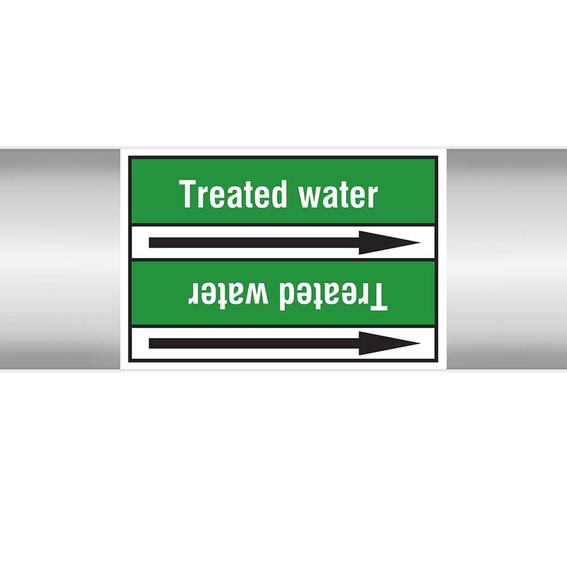 N023102 – Brady Pipe Marker On Roll Treated Water 100mm x 33 m