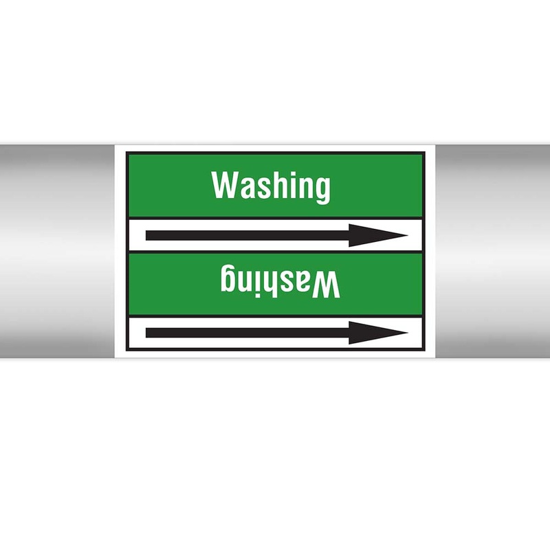 N023105 – Brady Pipe Marker On Roll Washing 100mm x 33 m