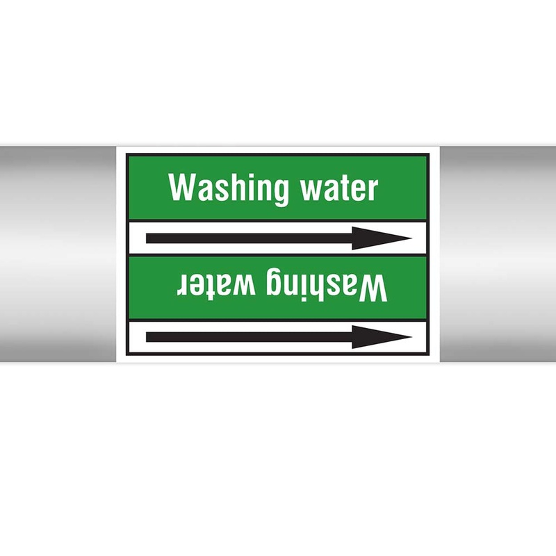 N023106 – Brady Pipe Marker On Roll Washing Water 100mm x 33 m