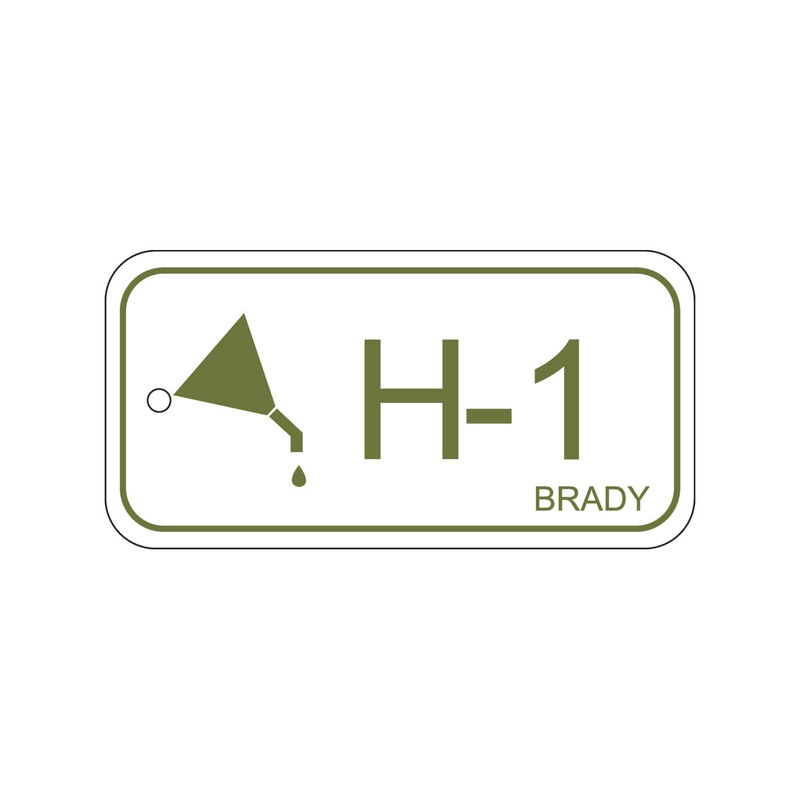 138410 Brady Energy Source Tag – Hydraulic H-1 75.00mm x 38.00mm