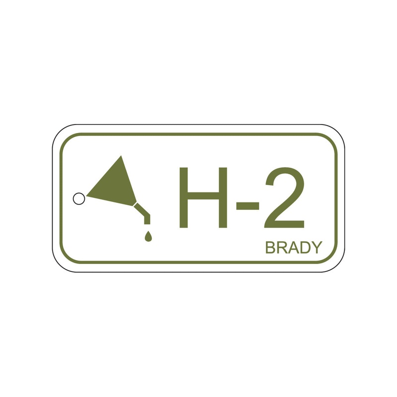 138411 Brady Energy Source Tag – Hydraulic H-2 75.00mm x 38.00mm