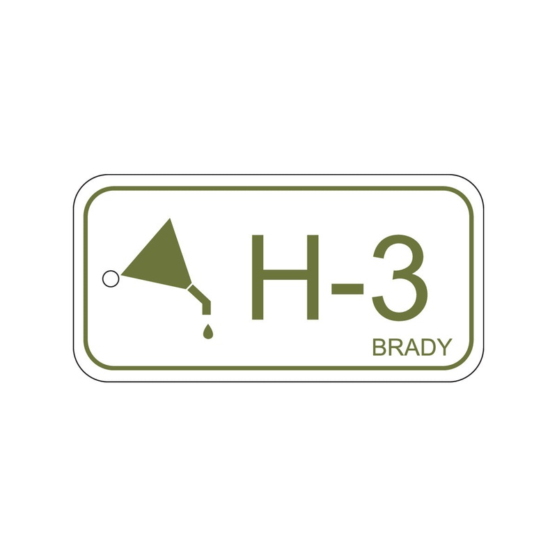 138412 Brady Energy Source Tag – Hydraulic H-3 75.00mm x 38.00mm