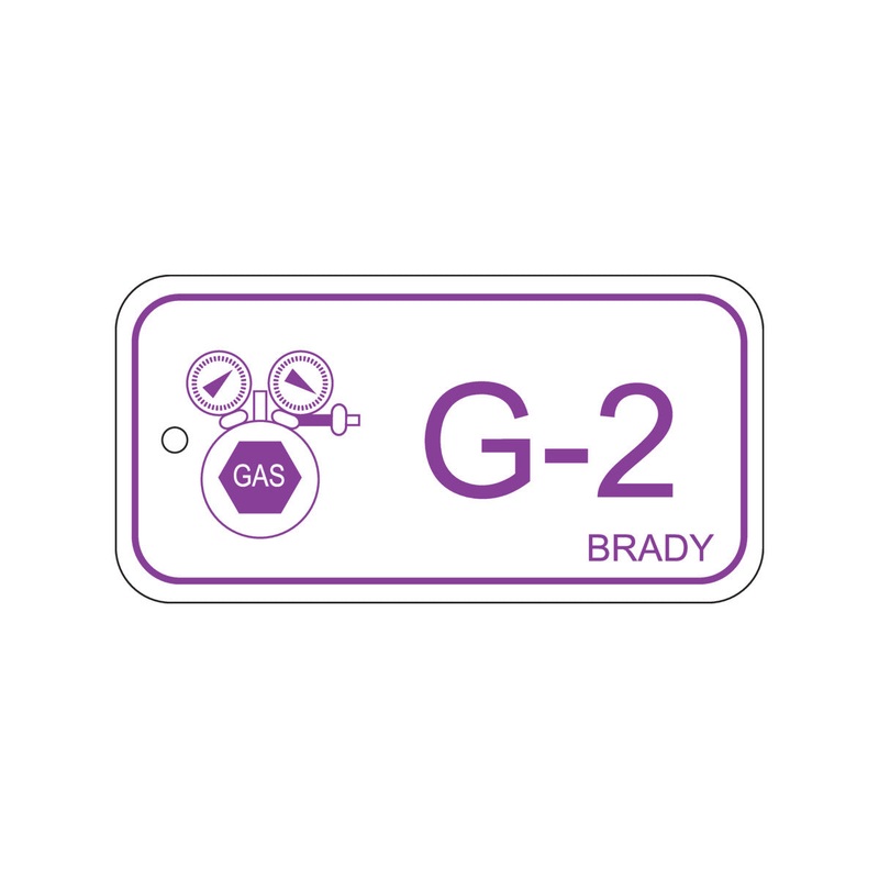 138419 Brady Energy Source Tag – Gas G-2 75.00mm x 38.00mm
