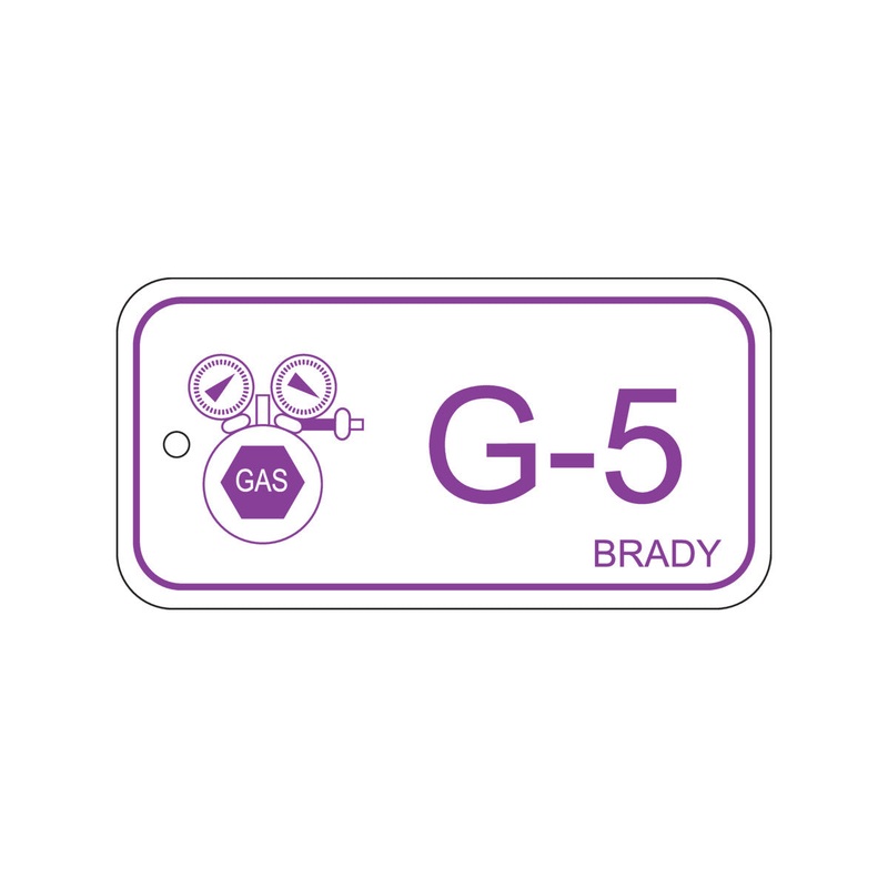 138422 Brady Energy Source Tag – Gas G-5 75.00mm x 38.00mm