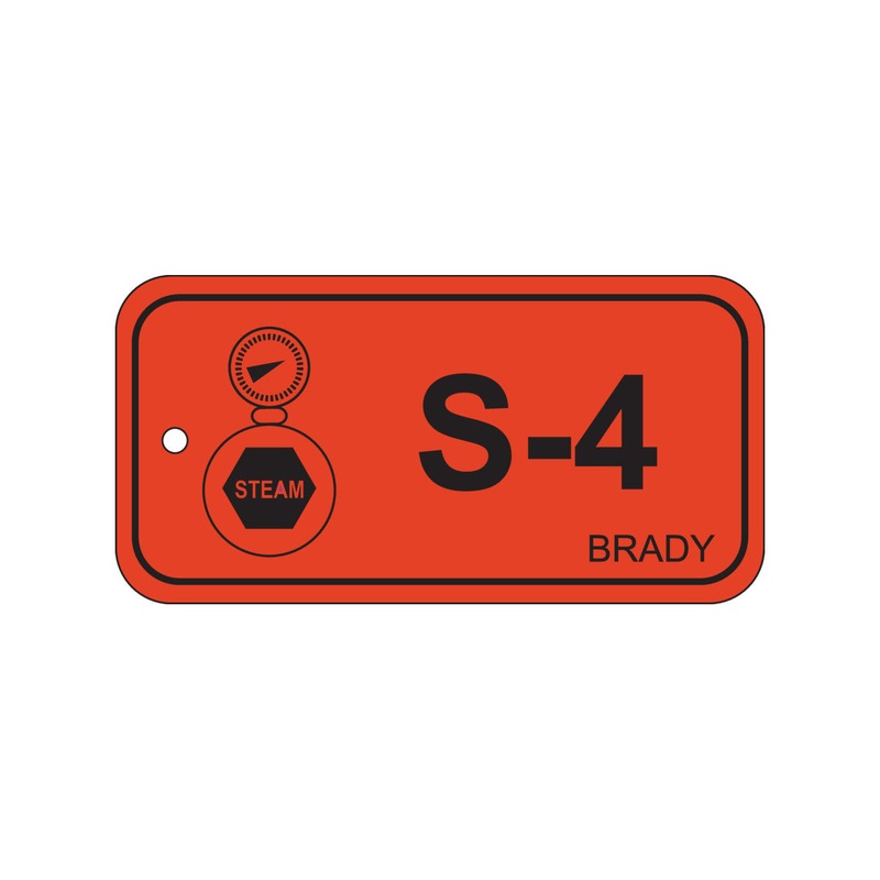 138426 Brady Energy Source Tag – Steam S-4 75.00mm x 38.00mm
