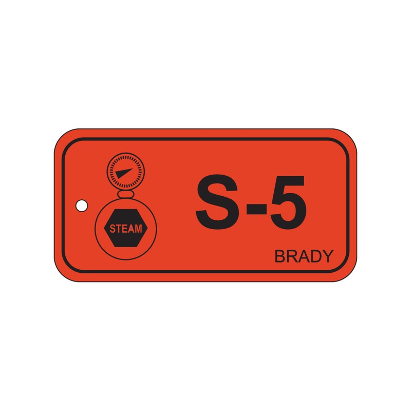 138427 Brady Energy Source Tag – Steam S-5 75.00mm x 38.00mm