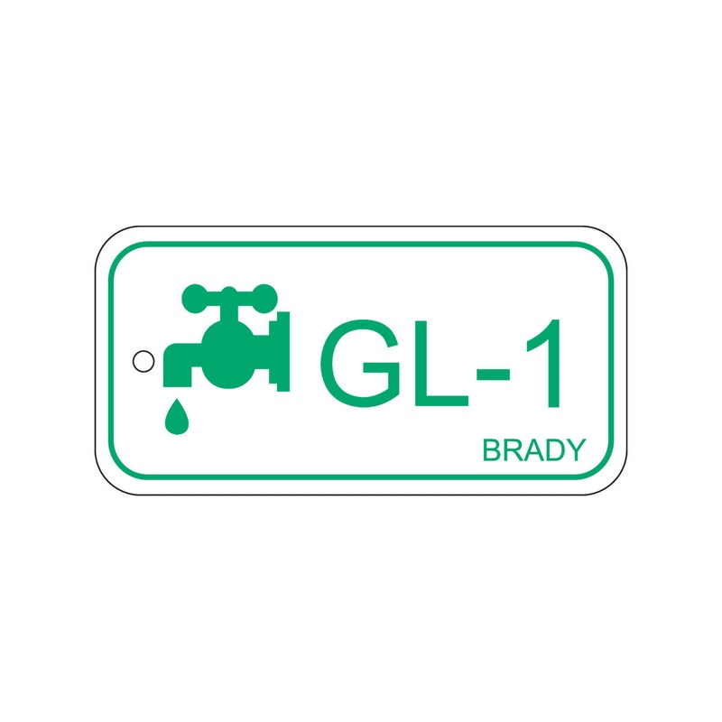 138444 Brady Energy Source Tag – Glycol GL-1 75.00mm x 38.00mm