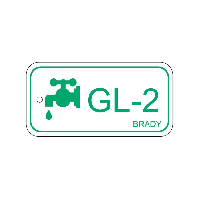 138445 Brady Energy Source Tag – Glycol GL-2 75.00mm x 38.00mm