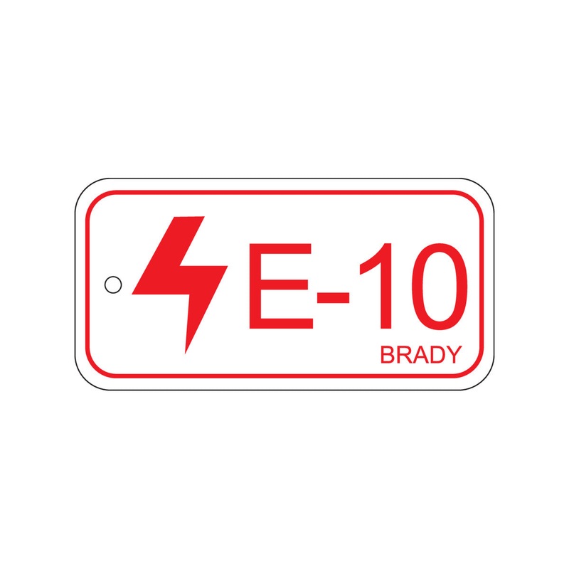 138451 Brady Energy Source Tag – Electrical E-10 75.00mm x 38.00mm 25 Pack
