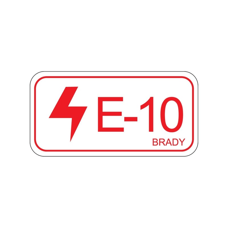 138471 Brady Energy Source Label – Electrical E-10 75.00mm x 38.00mm 5 Pack